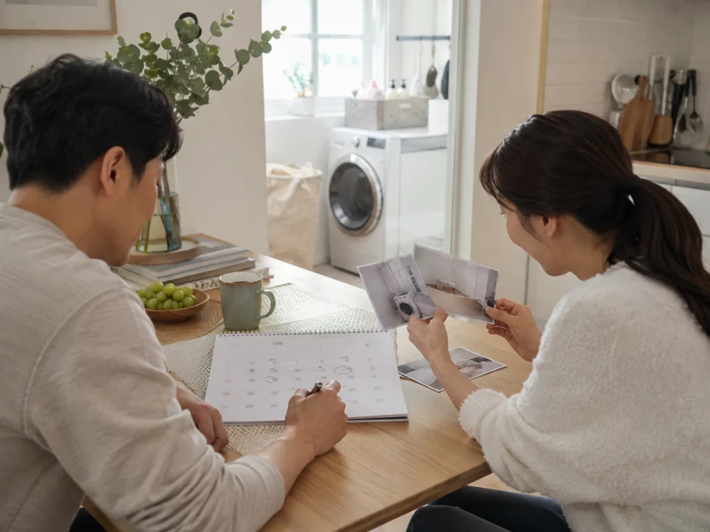 세탁기 청소 업체 후기 완료 전 점검 장면